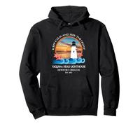 Yaquina Head Lighthouse Newport Oregon Beach Ocean Souvenir Pullover Hoodie