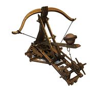 YAQUMW Adjustable Crossbow Siege Ancient Chariot Catapult Machinery Stone Thrower Dated Slingshot 3D DIY Model Kits Trebuchet Gift - Antique Wooden Puzzle