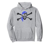 Yar Pirate Cross Bones Skull Pullover Hoodie