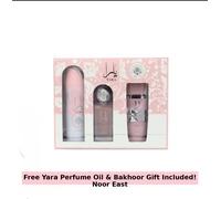 Lattafa Perfumes Yara Gift Set 100ml EDP + 50ml Hair Spray + 200ml Perfumed Spray