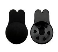 YARBAR Push Up Adhesive Bra, Invisible Sticky Rabbit Shaped Lifting Bra Cups, Backless Strapless Reusable Nipple Covers Bunny Ears Breast Pasties