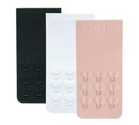 YARBAR Soft Bra Extenders 3 Hooks Comfort Seamless Back Bra Extension Strap, 3 Pieces