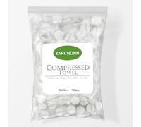 YARCHONN 100pcs Compressed Face Towel Tablets, Hand Wipes Portable Compact Disposable Cotton Travel Towel Tissues Handy for Outdoor Hiking Camping Traveling, Home Wipes.