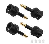 YARCHONN 3.5mm Mini Toslink Adapter Digital Fiber Optic Toslink Female to 3.5mm Mini Male Jack Optical Fiber Audio Connector Converter for Optical Audio Cable Laptop TV Sound Bar Home Theater