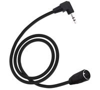 YARCHONN 5 Pin DIN Cable MIDI Din 5 Pin Female to 90 Degree 1/8 Inch 3.5mm TRS Male Stereo Right Angle Jack Plug Audio Cable for Speaker Amplifier HiFi Soundsystems-1.5M /4.9FT (TRS to Female)