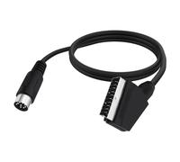 YARCHONN 8 Pin Din to SCART Lead Cable Game Console 21 Pin RGB SCART Male to Din 8 Pin Male Connector AV Cable Audio Video Adapter Lead Cord for Game Console TV PC Monitor -1.8M/5.9FT