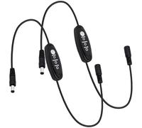 YARCHONN DC Power Cable with 3 Speed Switch, 5V DC Jack Extension Cord with Inline 3 Position Adjustable Control Switch Male to Female Connector Adapter for LED Strips Lights Fans Motors -2pcs