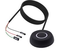 YARCHONN PC Power Button Switch Desktop Computer Power Switch External Computer Motherboard Remote Start Button Extension Cord with LED Light -1.8M /5.9FT Black