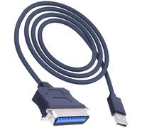 YARCHONN Printer Cable USB to CN36 Parallel IEEE 1284 to USB Adapter, 1.2M | USB 2.0 to Centronics 36 Pin Parallel Port to USB 2.0 Printer Adapter Converter Cord