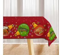 Yarcooly Christmas Vacation Tablecloth Funny Christmas Table Cover Griswold Family Cousin Eddie Christmas Decor New Year Xmas Decor Christmas Vacation Decorations for Home Party