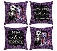 Yarcooly Halloween Pillow Covers Throw Pillow Case Gothic Decor Day of The Dead Halloween Decorations for Home Party
