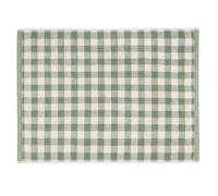 Yard Barton Gingham Check Bath Mat - Soft 100% Cotton Absorbent Bathroom Mat (Forest - 50x70cm)