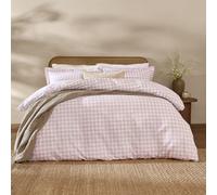 Yard Barton Gingham Check Duvet Cover Set, Sugared Almond, King