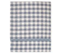 Yard Barton Gingham Cotton Bath Sheet (Denim Blue, 100 x 150 cm)