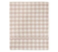 Yard Barton Gingham Cotton XL Bath Sheet (Natural, 100 x 180 cm)
