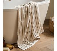 Yard Bath Sheet Hebden Narrow Stripe Olive 100x150cm