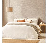 Yard Boucle Textured Duvet Set Single Cream