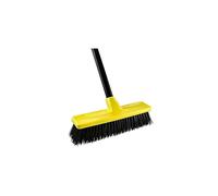 Yard Brush Heavy Duty Outdoor Concrete Broom Telescopic Long Handle with Stiff Bristles for Cleaning Scrubbing Deck Driveway Yard Patio Wood St
