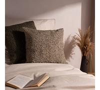 Yard Cabu Chunky Boucle Feather Rich Filled Cushion, Taupe, 45 x 45cm