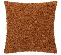 Yard Cabu Feather Filled Cushion - Scandi Minimalist Chunky Boucle Textured Decorative Pillow (Ginger - 45x45cm)