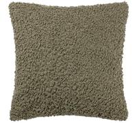 Yard Cabu Feather Filled Cushion - Scandi Minimalist Chunky Boucle Textured Decorative Pillow (Khaki - 45x45cm)