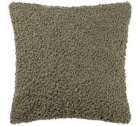 Yard Cabu Polyester Filled Cushion - Scandi Minimalist Chunky Boucle Textured Decorative Pillow (Khaki - 45x45cm)