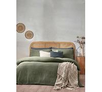 Yard Chunky Waffle Duvet Cover and Pillowcase Set Eucalyptus