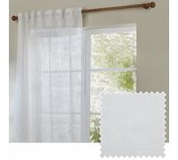 Yard Cirrus Woven Sheer Curtain Panel Snow 290Cm Width 250Cm Drop, White