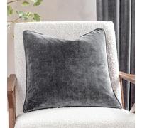 Yard Cushion Heavy Chenille Square Charcoal 50x50cm
