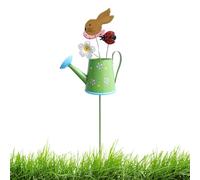 Yard Decorative Stakes - Easter Metal Watering Planter, Weatherproof Outdoor Garden Art | Colorful Spring Landscape Stakes, Yard Art for Garden, Decoration