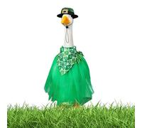 Yard Duck Clothes - Irish Grass Mat Duck Clothes With Hat And Bandana | Decorative Garden Decoration With For Thanksgiving Suitable For Outdoor Garden On The Terrace At The Farm Entrance Or The