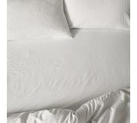 Yard Fitted Sheet Hebden Washed Cotton 100% Cotton Chalk King