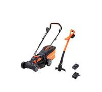 Yard Force 20V 4.0Ah 33Cm Cordless Lawnmower And 25Cm Grass Trimmer One Colour