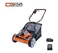 Yard Force 20V 4.0Ah Cordless Cylinder Lawnmower 38cm cutting width 45L Grass Bag Li-Ion Battery & Charger Included - part of CR20 Range - LM C38A