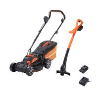 Yard Force 20V 5.0Ah 33Cm Cordless Lawnmower And 25Cm Grass Trimmer - Cr20 Range - Lm C33B & Lt C25B