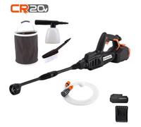 Yard Force LW C04-UK Aquajet Cordless Pressure Cleaner - Size: 20V - Black - Wilko