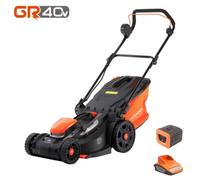 Yard Force LM G37A 40V 37cm Cordless Lawnmower with 2.5AH Li-ion Battery & Quick Charger
