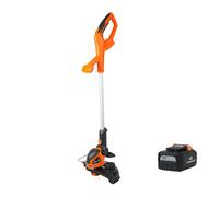 Yard Force 40V 2.5Ah Cordless Grass Trimmer with adjustable Head, Auto Feed Spool, Wheel Support & Plant Guard. Battery included ( NO charger)
