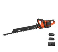 Yard Force LH C65-UK 40V 65cm Cordless Hedge Trimmer with 2.5Ah Batteries - Size: 22 x 23.5 x 124cm - black - Wilko
