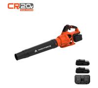 Yard Force LB C16-UK 40V Leaf Blower with 4.0Ah Batteries - Size: 26 x 20.5 x 44cm - black - Wilko