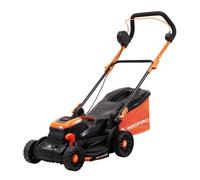 Yard Force LM C34B Cordless Lawn Mower, 40V Twin Battery, 34cm Cut Width, 6 Height Settings, 35L Grass Bag