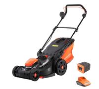 Yard Force 40V 37cm Cordless Lawnmower with 2.5Ah Lithium-ion Battery & Quick Charger LM G37A - GR 40 range