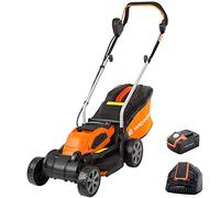 Yard Force 40V 32cm Cordless Lawnmower 2.5Ah Li-Ion Battery & Charger