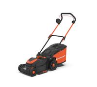 Yard Force LM C37B 40V Cordless Lawnmower, 37cm Steel Blade, 40L Grass Bag, 7 Height Settings, Twin Battery
