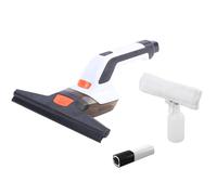 Yard Force Vita Cordless Rechargeable Window Vacuum Ideal for Cleaning Windows, Mirrors, Tiles, Shower Screens - LW V28, Clear