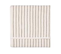 Yard furn Hebden Narrow Stripe Bath Sheet - Ultra Soft 100% Cotton Striped Luxury Bathroom Towel (Olive - 100x150cm)