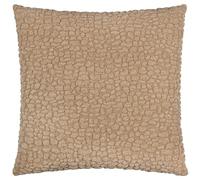 Yard furn Pebble Cushion Cover - Textured Chenille Linen Reverse Neutral Decorative Case (Stone - 45x45cm)