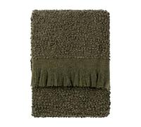Yard Ulsmere Boucle Fringed Throw, Green
