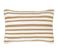 Yard Furn Woven Stripe Cotton Polyester Filled Cushion - Deck Stripe Cotton Cushion (Cinnamon - 40x60cm)