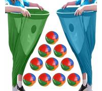 Yard-Games Sets Granny-Pants, Oversized Outdoors Game, Funny Stretchy Pant Sets with Bouncy Balls, Grannies Pant Yard Party Family Reunion Games(A)